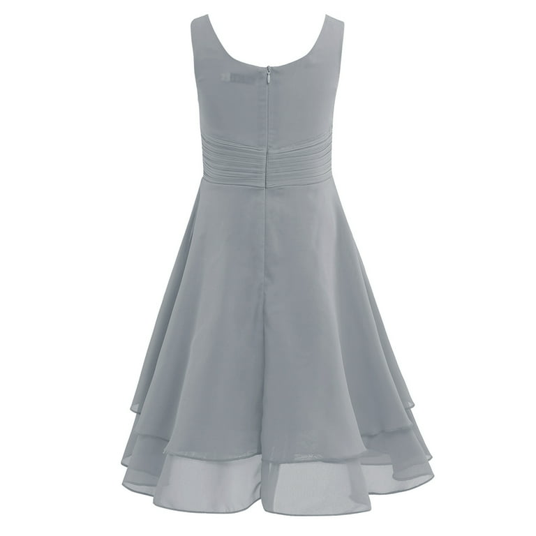 Grey bridesmaid dresses kids 2025