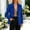 Blue, variant on Women Long Sleeve Jacket Baeitkot Solid for Women Business Casual Long Sleeve Lapel Open Front Suit Jacket Work Blazer with Pockets Brown XXL
