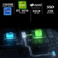 thumbnail image 2 of ASUS TUF Dash Gaming Laptop, 15.6" 144Hz Laptop, Intel 12th Core i7-12650H, 32GB DDR5 RAM, 1TB PCIe SSD, NVIDIA GeForce RTX 3070 8GB, Backlit Keyboard, Win 11 Pro, Black, 32GB Hotface USB Card, 2 of 8