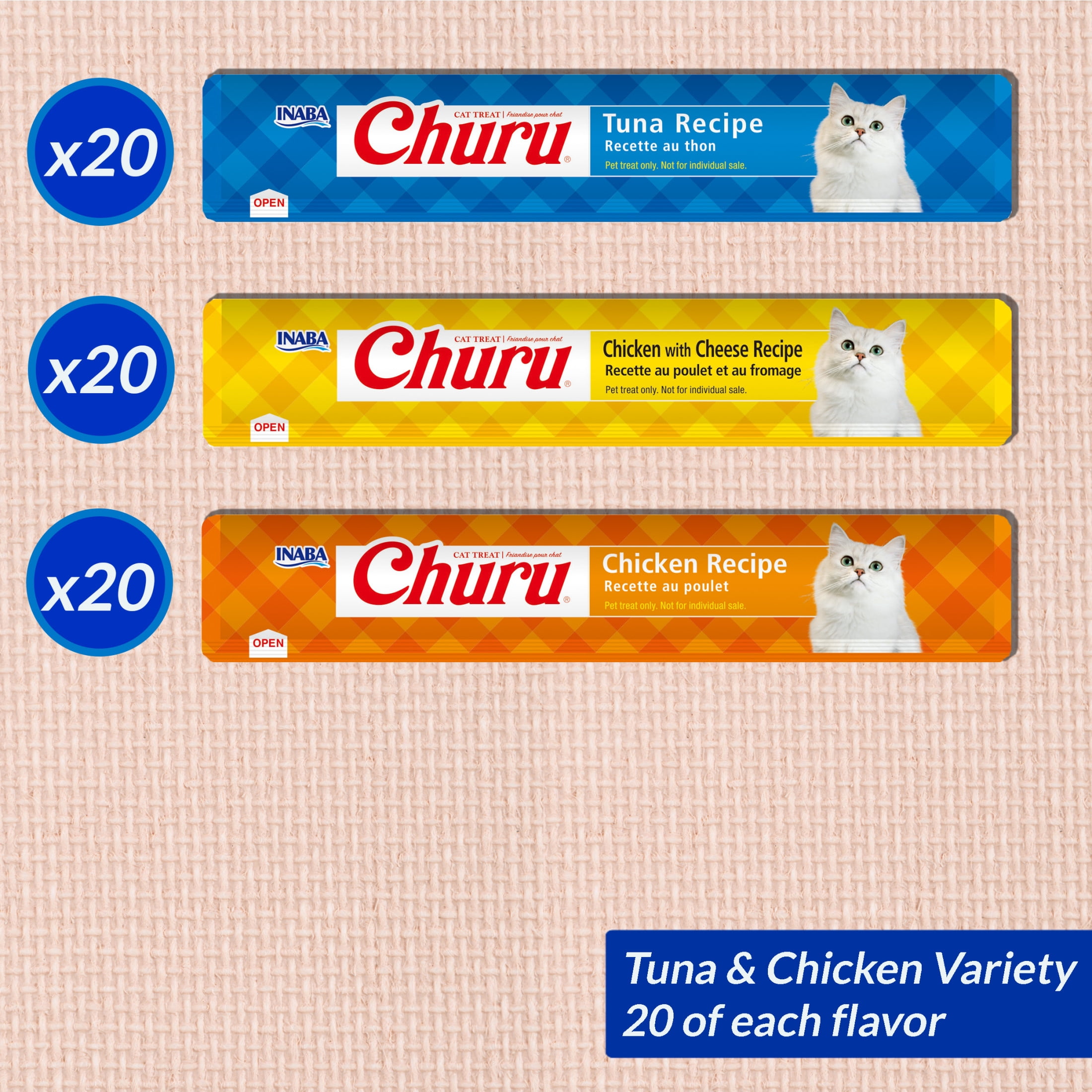 Churu Tuna & Chicken Variety Pack 60 Tubes