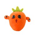 thumbnail image 2 of Soft Plush Musical Sensory Toy, Interactive Plush Toy with Sounds, Skin Touch Activated Sound Doll, Dual Mode Educational Toy, Fruit Style Gift (Orange Radish), 2 of 7