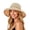 Beige, variant on Straw Hats for Women Wide Brim Sun Hat Foldable Packable Beach Hat for Vacation Travel