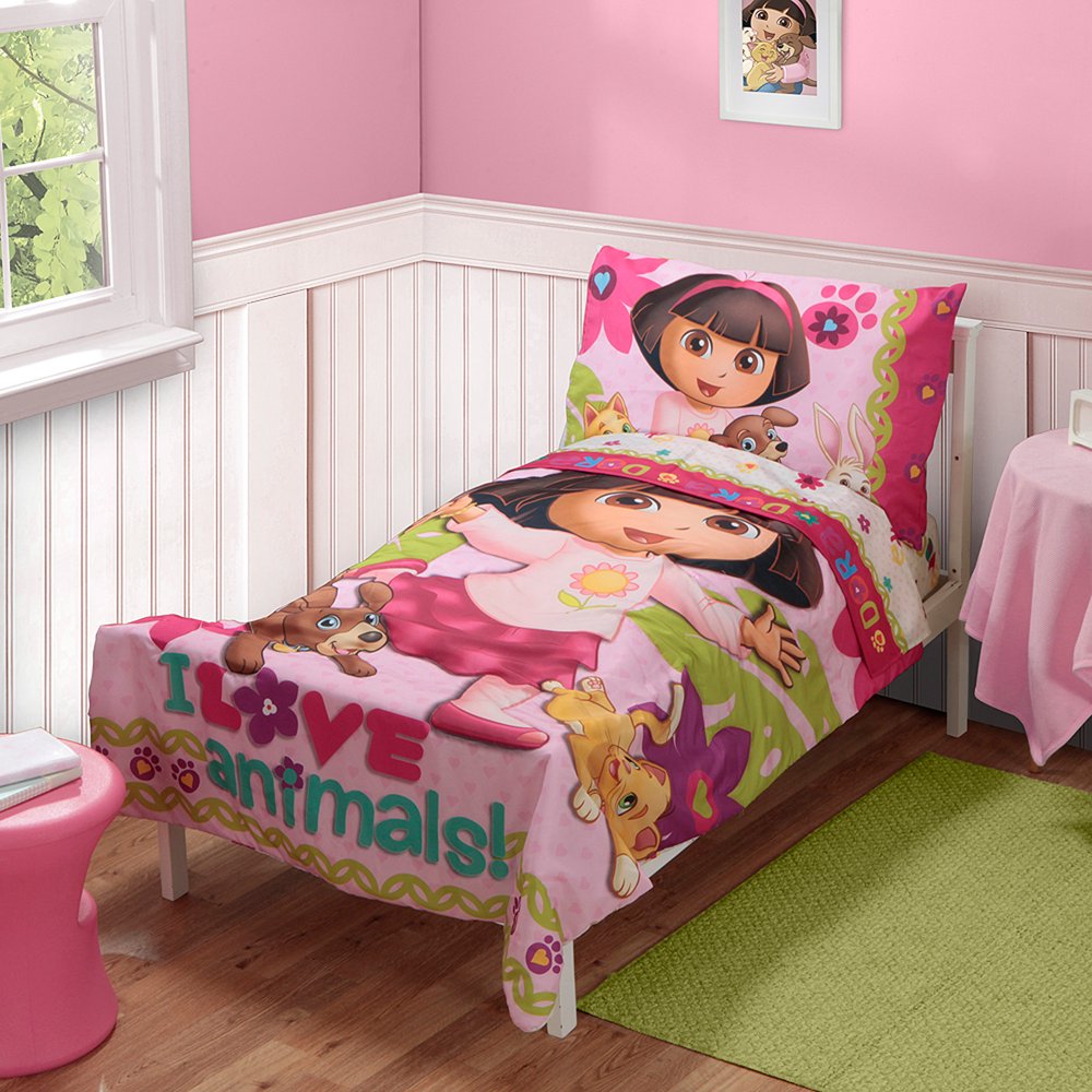 Dora the Explorer 4Piece Toddler Bedding Set