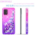thumbnail image 1 of Samsung Galaxy A72 5G Case, [Not fit for Samsung Galaxy A32/ Galaxy A52], Liquid Floating Glitter Quicksand Bling with Spot Diamond Cover - Pink / Purple, 1 of 6