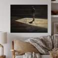 thumbnail image 2 of Designart "Shadows on the Skateboarding Street" Sports Print on Natural Pine Wood, 2 of 5