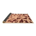 thumbnail image 2 of Ahgly Company Indoor Square Abstract Brown Modern Area Rugs, 3' Square, 2 of 4