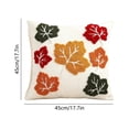 thumbnail image 3 of Fall Embroidered Pillow, Maple Leaf Cushion, Halloween Sofa Decor, Tufted Textured Design and Festive Themed Patterns for Living Room Sofas, Bedroom Accents, and Party Settings, 3 of 6
