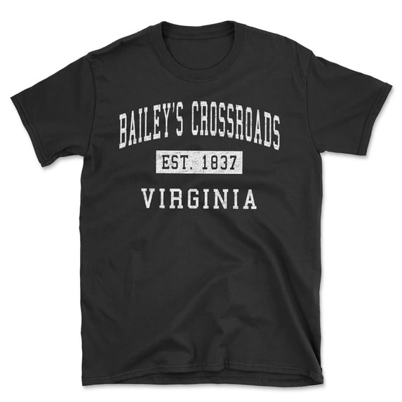 Bailey's Crossroads Virginia Classic Established Men's Cotton T-Shirt