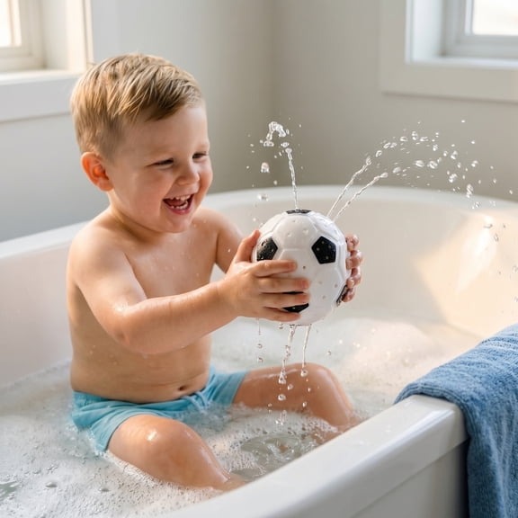 SugarBloom Pool football water skipping ball - Squeezable bounce ball for swimming pool, perfect for kids and adults, pool toys for water sports, easy to skip and catch.,A