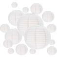 thumbnail image 1 of Bola de papel japonesa, 16 paquetes de farolillos de papel blanco, varios tamaños, papel decorativo, bolas chinas para colgar decoraciones, farolillos de papel, lámparas para decoración del hogar, fi TUNC Sencillez, 1 of 5