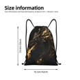thumbnail image 7 of Kuqiui Black And Gold Fire Dragon Print Drawstring Backpack Drawstring Bags,Draw String Back Bag Drawstring Bags for Sports,Gym,Travel,Swimming,Beach, 7 of 7