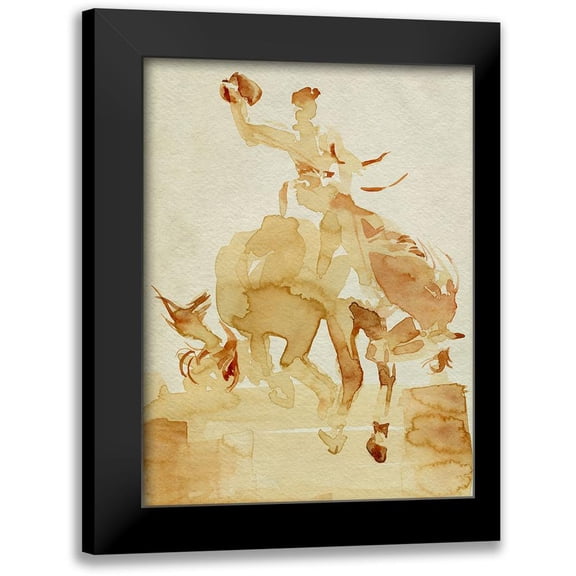 Parker, Jennifer Paxton 12x14 Black Modern Framed Museum Art Print Titled - Coffee Cowboy I