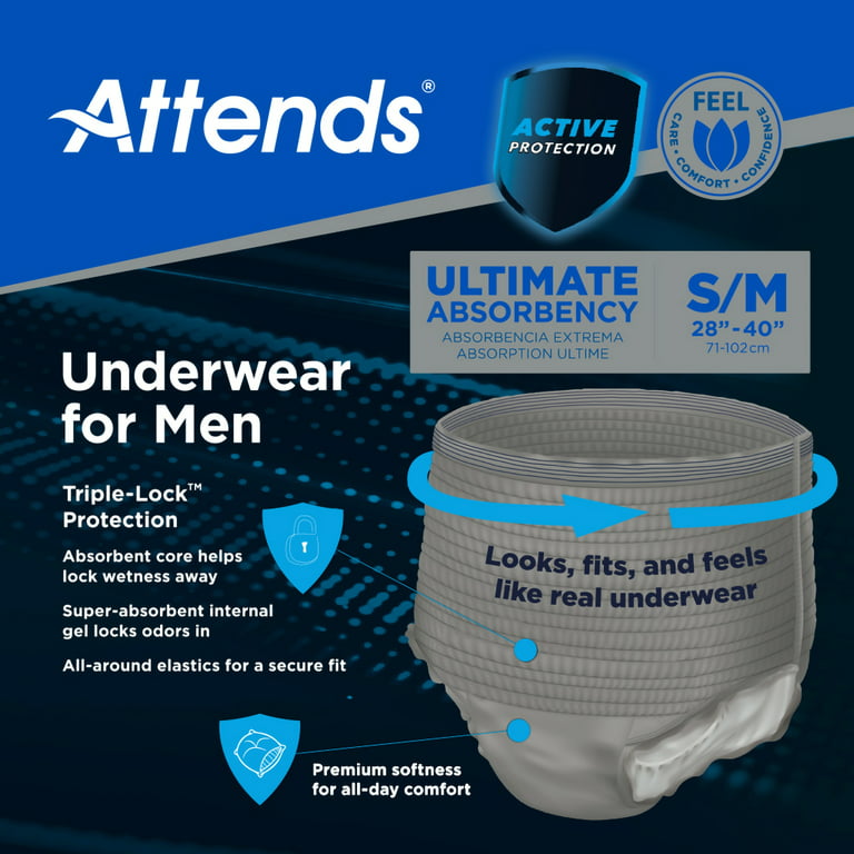 Attends Youth Small Disposable Underwear