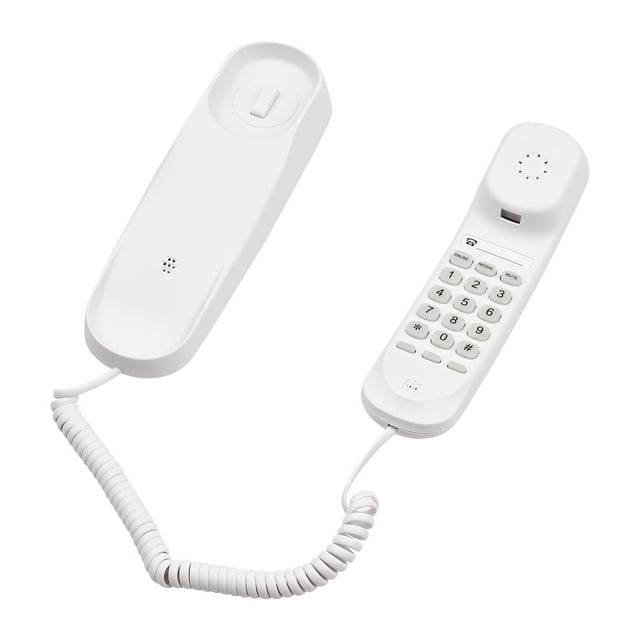 Mini de escritorio con cable Teléfono de teléfono fijo teléfono fijo medido soportes mudes mude/ pausa/ funciones rediales para el banco de llamas de la oficina del hotel hotel