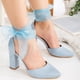 thumbnail image 5 of Gisele - Zapatos de novia azul bebé con lazo azul cielo 24.5 CM, 5 of 8