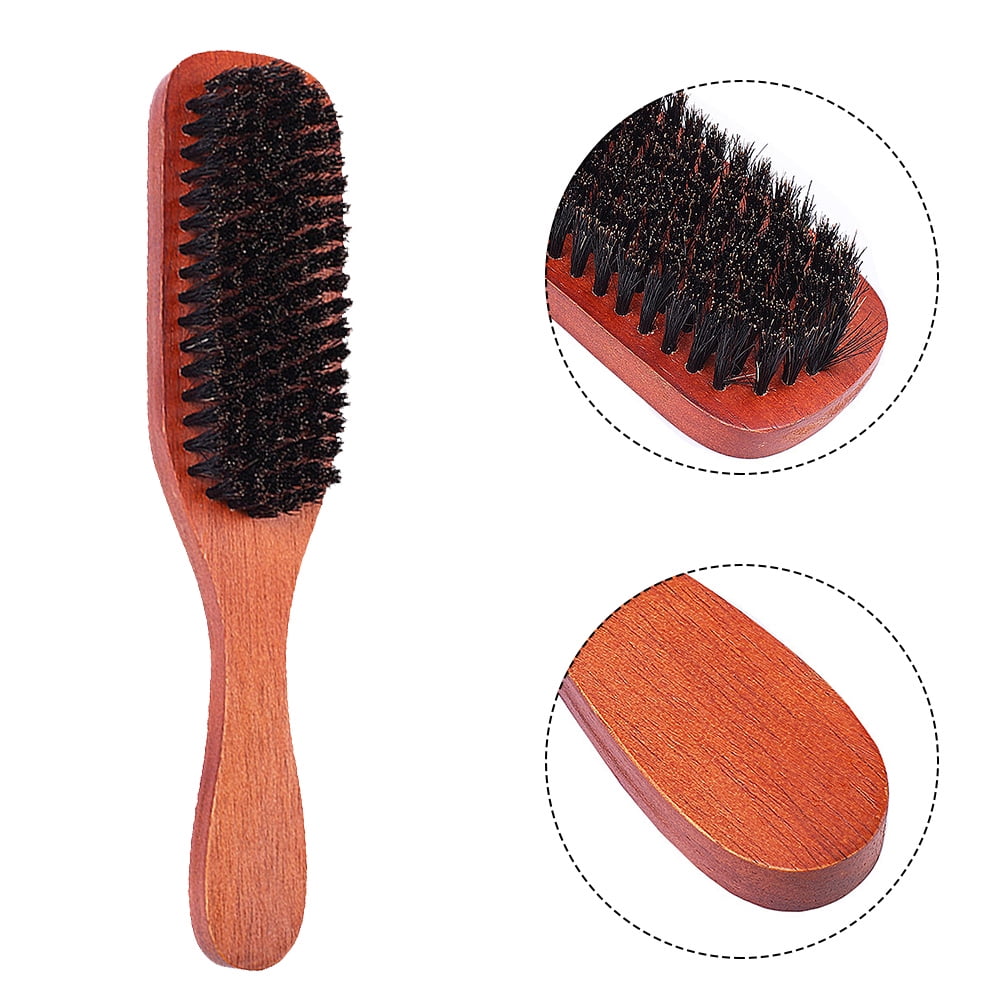 Bristle Comb Black Wood Detangling Brush for Wet and Dry Hair 4Pcs