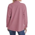 thumbnail image 3 of Fantaslook Women Corduroy Shirts Shacket Jacket Casual Long Sleeve Button Down Blouses Tops, 3 of 8