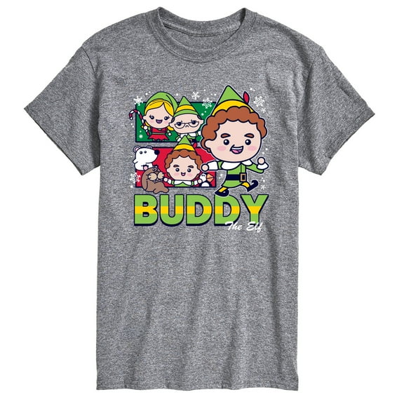 Elf - Buddy And Elves - Men's Short Sleeve Graphic T-Shirt