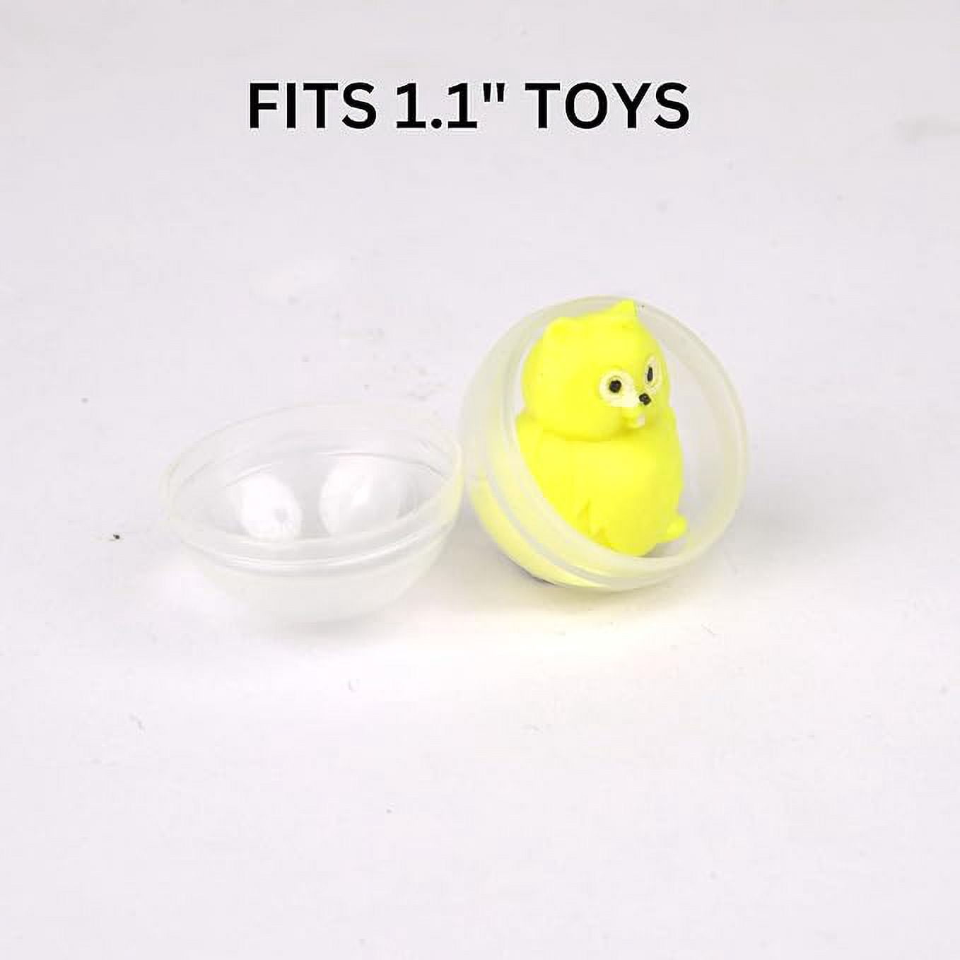 Vending Machine Capsules - 100 Pcs Toy Capsules - Clear 1.26 Inches Round Plastic Capsules - Prize Container Vending Capsule - Plastic Party Favor Containers