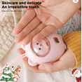 thumbnail image 5 of Cute Bear RGB Hand Warmer 1200mAh with Type-C Charging Port Three Temperature Settings — Quick-Heating Portable Winter Essential Perfect for Camping, Office, and Home Use Ideal Birthday Gift (Pink), 5 of 5
