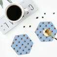 thumbnail image 5 of Disketp Brown French Bulldog Funny Coasters,4 Pcs Leather Coasters With Holder, Perfect Housewarming Hostess Gifts,Protect Furniture From Water Marks Scratch And Damage, 5 of 9