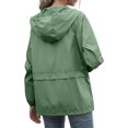 thumbnail image 4 of Imperméable pour Femmes, Veste Légère avec Capuche et Poches pour Extérieur, 4 of 5
