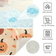 thumbnail image 3 of Yayeee Bath Rug for Bathroom Floor Non Slip Rectangle Fluffy Soft Absorbent Mat, 16"x24", Colorful Halloween Pumpkin Pattern, 3 of 7