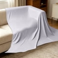 thumbnail image 3 of Smooth Silky Cooling Summer Blanket & Fade Resistant Machine Washable Light Thin Breathable Throw Blanket, 3 of 4