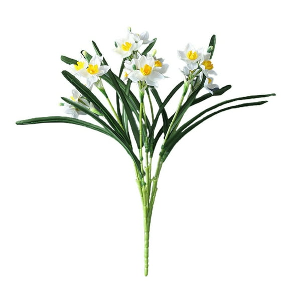 Soft Bouquets Dried Flower Artificial Eucalytus 23.6In Yellow Wall Rattan White Natural Eucalyptus Leaves
