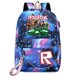 thumbnail image 5 of Roblox-mochila con estampado de dibujos animados para hombre y mujer, morral con estampado de Anime para ordenador portátil, tendencia de moda, ideal para regalo de Navidad, 5 of 5