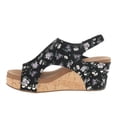 thumbnail image 3 of Corkys Womens Carley Floral Studded Wedge Slingback  Casual Shoes, 3 of 5