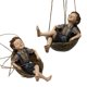thumbnail image 1 of Zk20 Forest Elf Walnut Cartoon Swing Boy Colgante Pintado a mano Resina Colgante Serie de jardín Decoración creativa al aire libre XianweiShao 8390614903227, 1 of 1