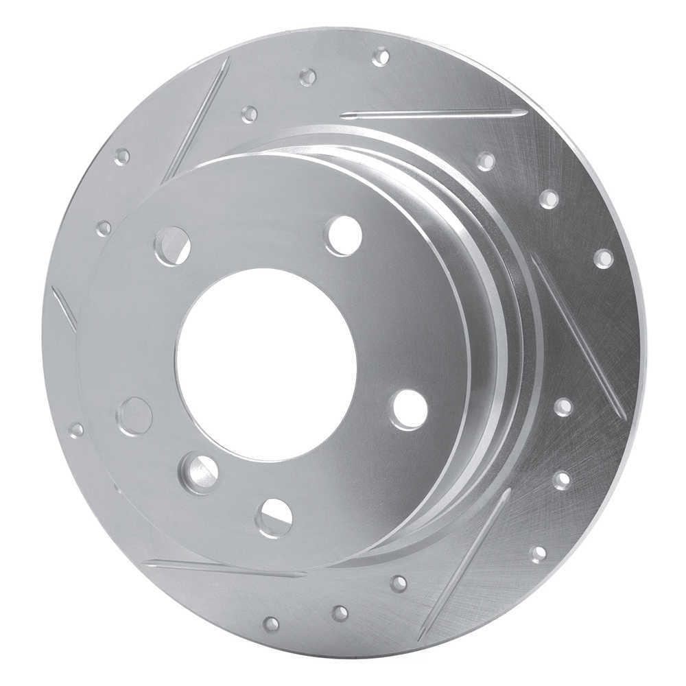 Dynamic Friction Company 631-31045L DFC Brake Rotor - Drilled And Slotted - Silver