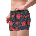 thumbnail image 4 of Daiia Rose Flowers Men's Underwear Boxer Briefs, Cotton Stretch Moisture-Wicking Underwear-Small, 4 of 9