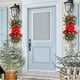 thumbnail image 3 of Decoración de escalera de Navidad Artificial con piñas y campanas de lazo corona de decoración de Navidad para decoración de puerta de entrada de escalera JShteea El nuevo, 3 of 9