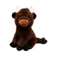 thumbnail image 1 of Peluche de vaca de tela suave, juguete de peluche mimoso, diseño realista, costuras seguras, para niños, adultos, decoración del hogar, regalo de cumpleaños, 1 of 1