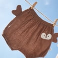 thumbnail image 3 of Twczz Baby Boys Harem Shorts- Baggy Soft Cotton Elastic Waist Cute Play Shorts Brown Size 6-9 Months, 3 of 4