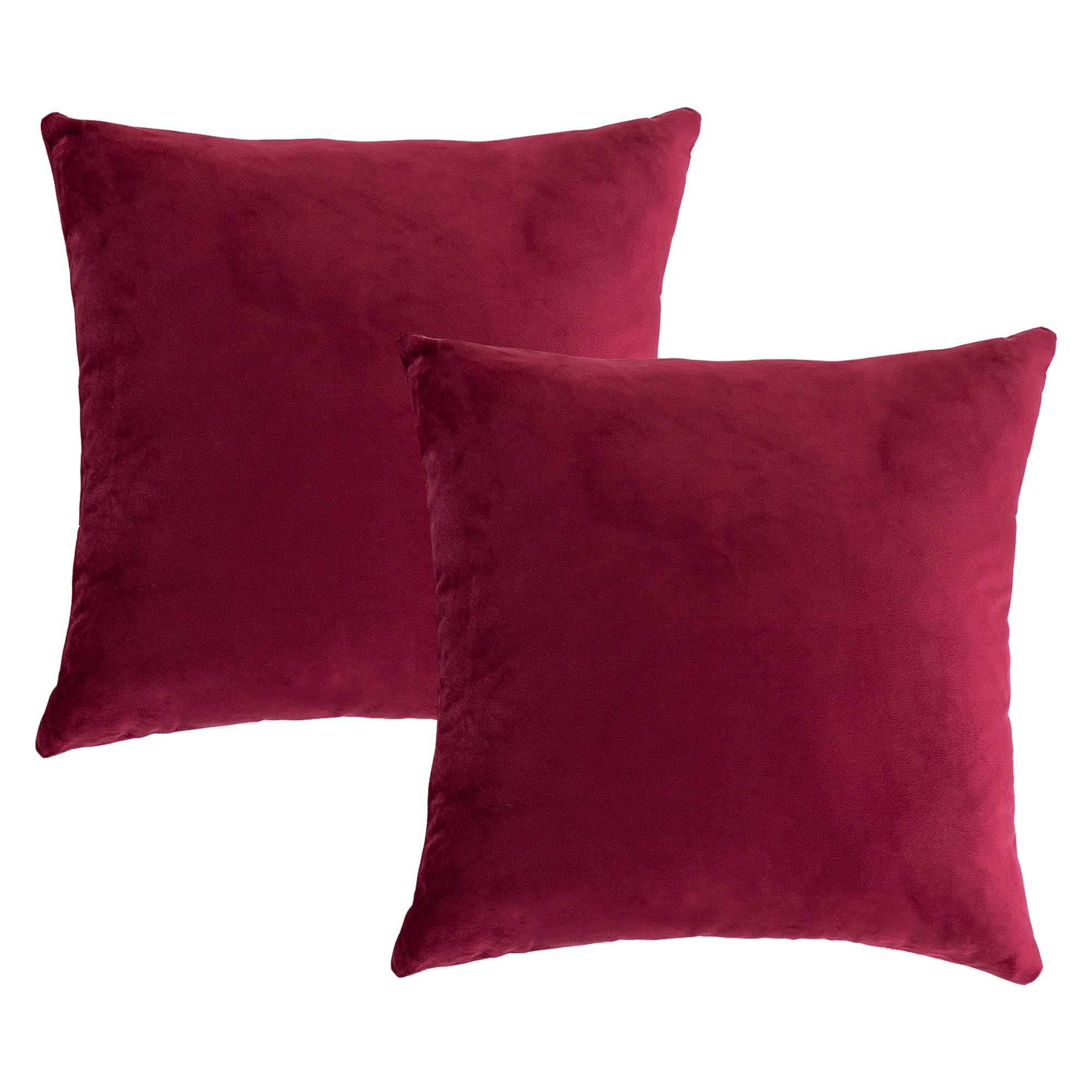 Sofa Bed Throw Pillows Covers 2 Pack, Premium Velvet Square Sofa Bed