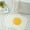 Egg, variant on Jinswick Home Entrance Rug Half Round Yellow White Door Mat Dirt Trapping Rugs Non Slip Absorbent Bath Rugs Bathtub Mat , 20" x 32"