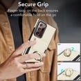 thumbnail image 3 of Allytechgroup Wallet Case for Samsung Galaxy Note 20 Ultra, PU Leather Cards Slots Ring Kickstand Anti-Scratch Stylish Phone Case Cover for Women Men, Apricot, 3 of 8