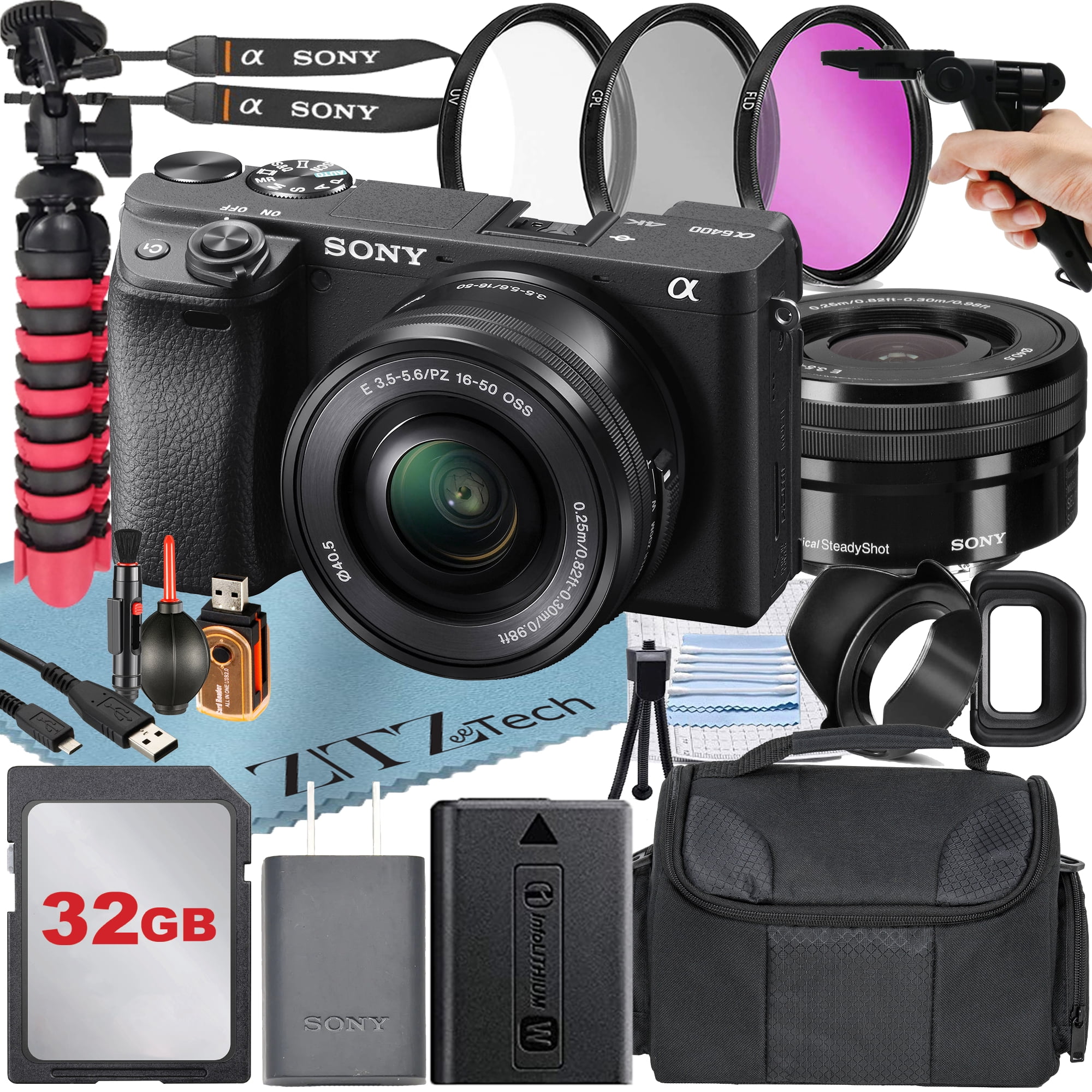 Sony Alpha a6400 Mirrorless Digital Camera with 16-50mm Lens +