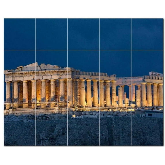 Monument Ceramic Tile Mural Kitchen Backsplash Bathroom Shower, 400875-S54