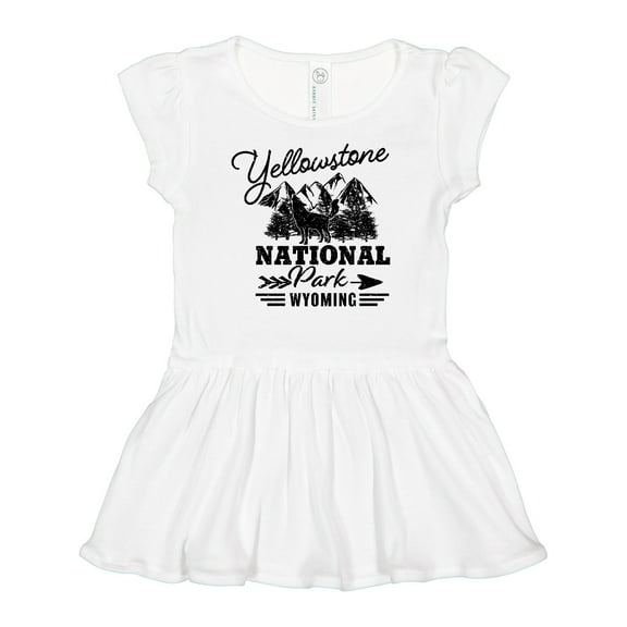 Inktastic Wyoming Yellowstone National Park Girls Baby Dress