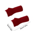 thumbnail image 3 of LmnLft Women's Fingerless Arm Warmers, Fashion Knit Glove Sleeves with Thumb Hole, Stretchy Arm Covers for Cool Weather, 3 of 7