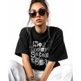thumbnail image 2 of Women's Graphic T-Shirt Black M Women's Tops Not Today Satan Crew Neck Short Sleeve Shirts for Women, 2 of 3
