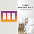 thumbnail image 5 of Sunset Shadow Switch Cover Decorative Wall Plate 3-Gang Standard Size, 5 of 5