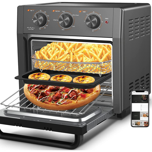 WEESTA Air Fryer Toaster Oven, 5 in 1 MultiFunctional Air Fry, Roast