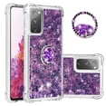thumbnail image 1 of Funda para Samsung Galaxy S20 FE 4G/5G con Brillo Líquido Flotante, Purpurina, Parachoques y Anillo Giratorio Soporte, 1 of 5