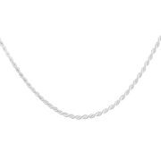 1.4mm Rope Italian Chain 925 Sterling Silver Necklace