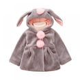 thumbnail image 1 of URMAGIC Baby Girl's Toddler Kids Fall Winter Coat Jacket Outerwear Rabbit Ears Hood Hoodie 6 Months- 4 Years, 1 of 9